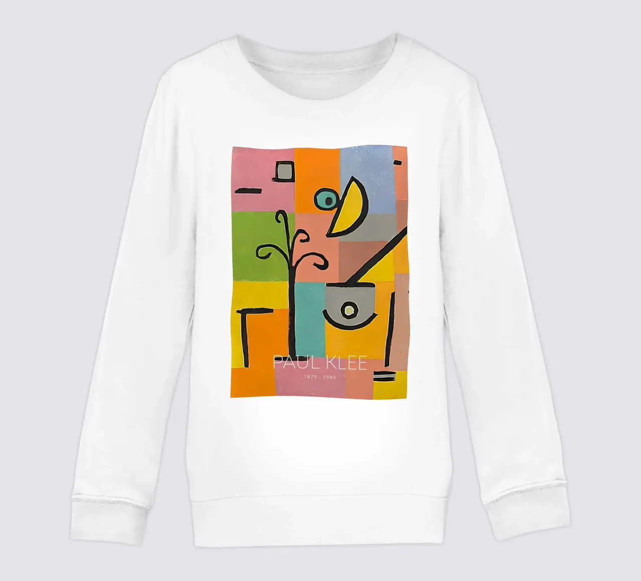 Forme astratte di Paul Klee - Arte a griglia colorata Bauhaus felpa bambino da NorwesClub