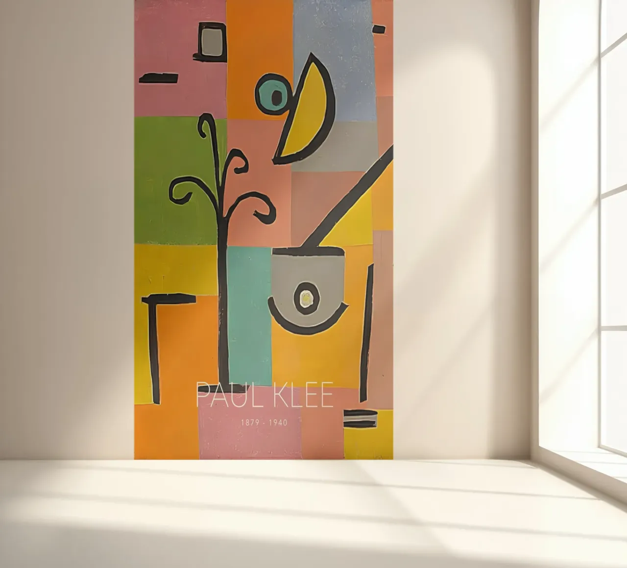 Paul Klee Abstract Forms - Bauhaus Color Grid Art photo wallpaper by NorwesClub
