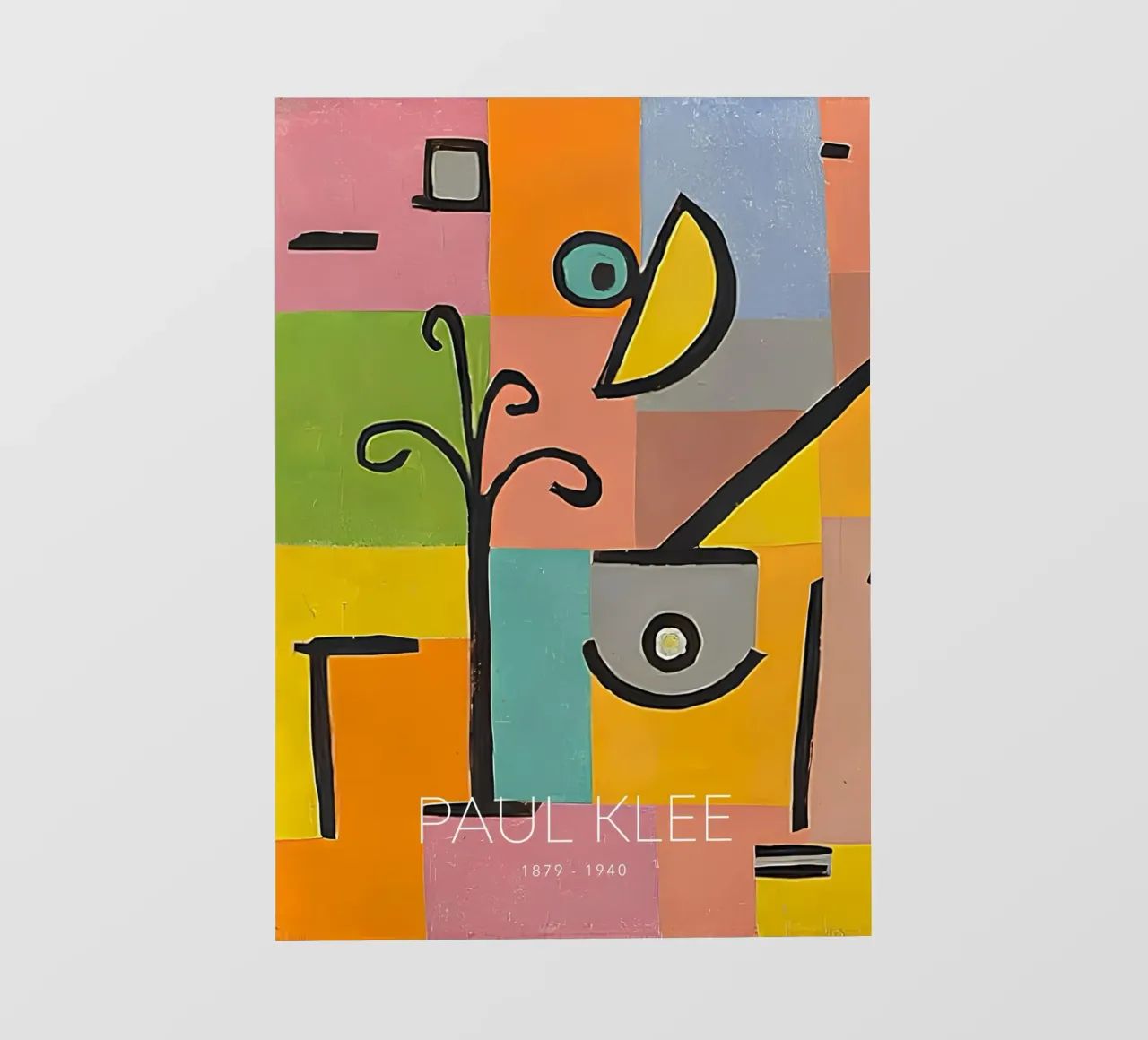 Paul Klee Abstract Forms - Bauhaus Color Grid Art photo wallpaper by NorwesClub