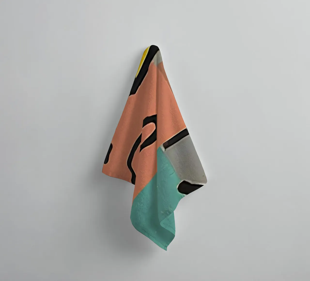 Paul Klee Abstract Forms - Bauhaus Color Grid Art towel by NorwesClub