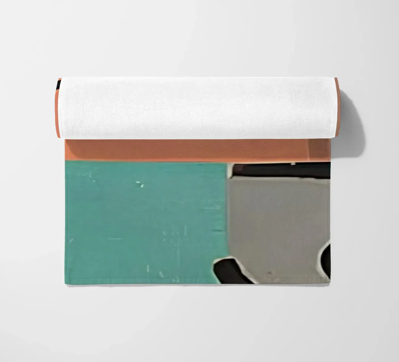 Paul Klee Abstract Forms - Bauhaus Color Grid Art beach towel by NorwesClub