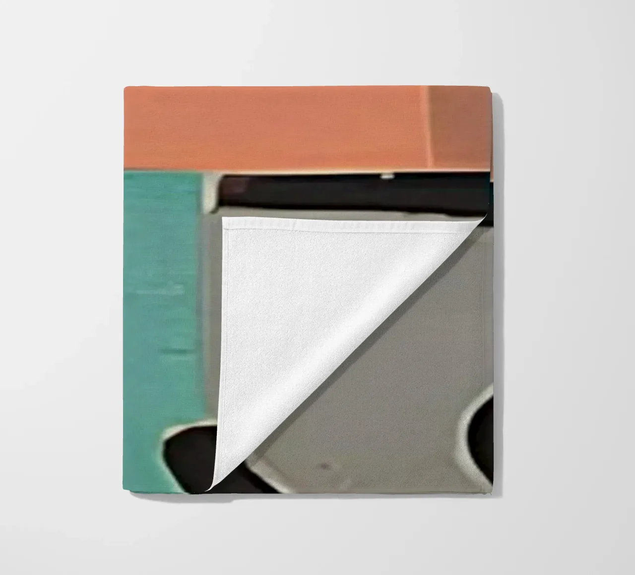 Paul Klee Abstract Forms - Bauhaus Color Grid Art beach towel by NorwesClub