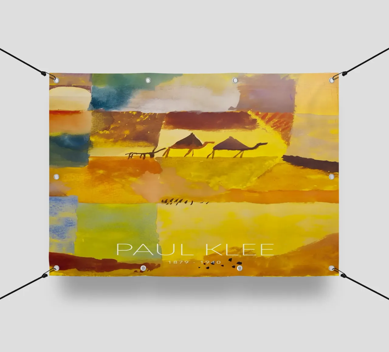 Cammelli e asini di Paul Klee - Stampa astratta dal deserto telo in pvc da NorwesClub