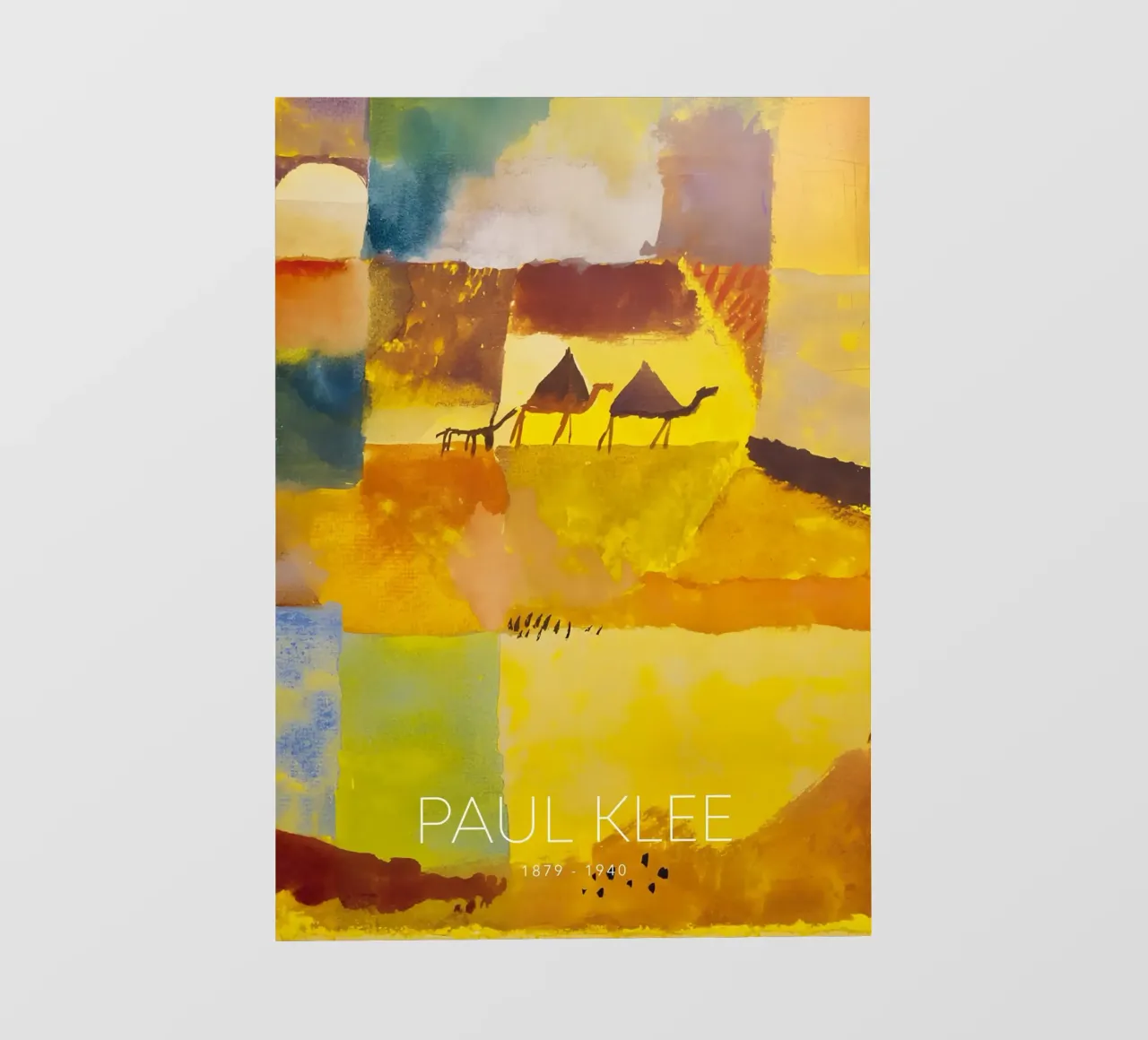 Cammelli e asini di Paul Klee - Stampa astratta dal deserto telo in pvc da NorwesClub