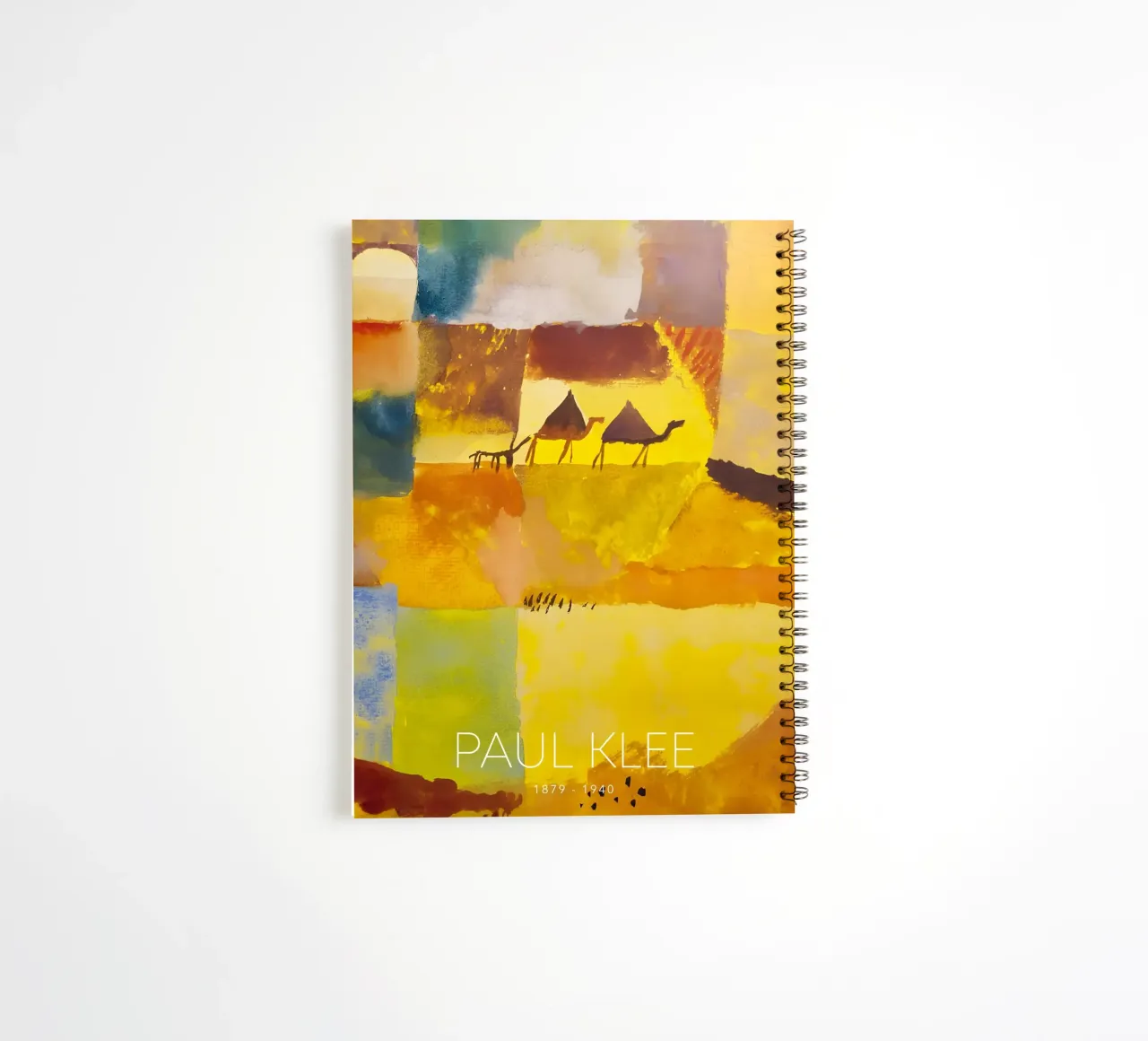 Paul Klee Camels Donkey - Abstract Desert Art Print spiral notebook by NorwesClub