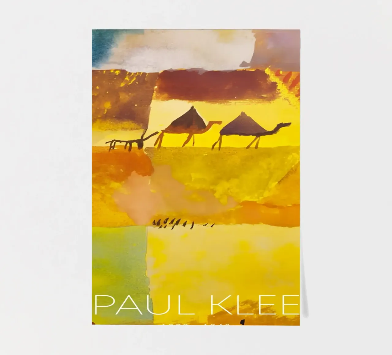 Paul Klee Camels Donkey - Abstract Desert Art Print planche autocollant de NorwesClub