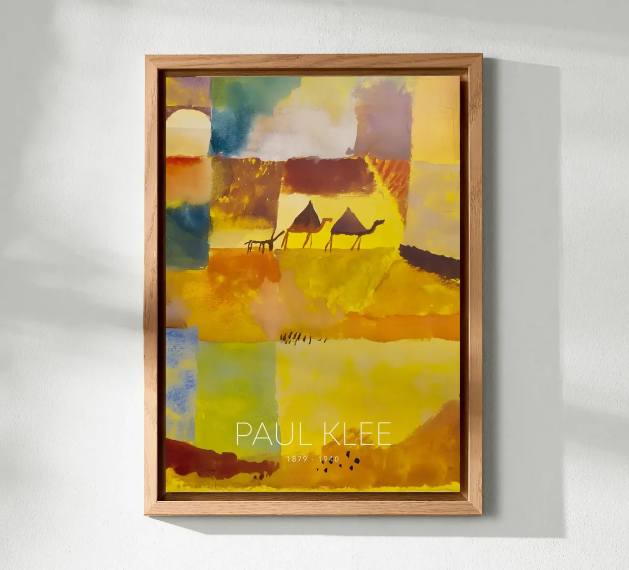 Cammelli e asini di Paul Klee - Stampa astratta dal deserto alluminio dibond da NorwesClub