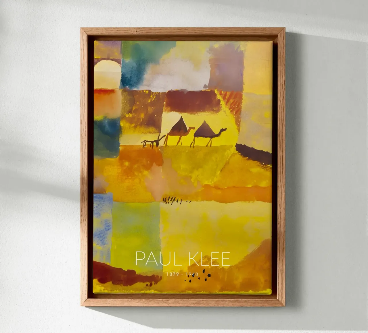 Paul Klee Camels Donkey - Abstract Desert Art Print canvas by NorwesClub