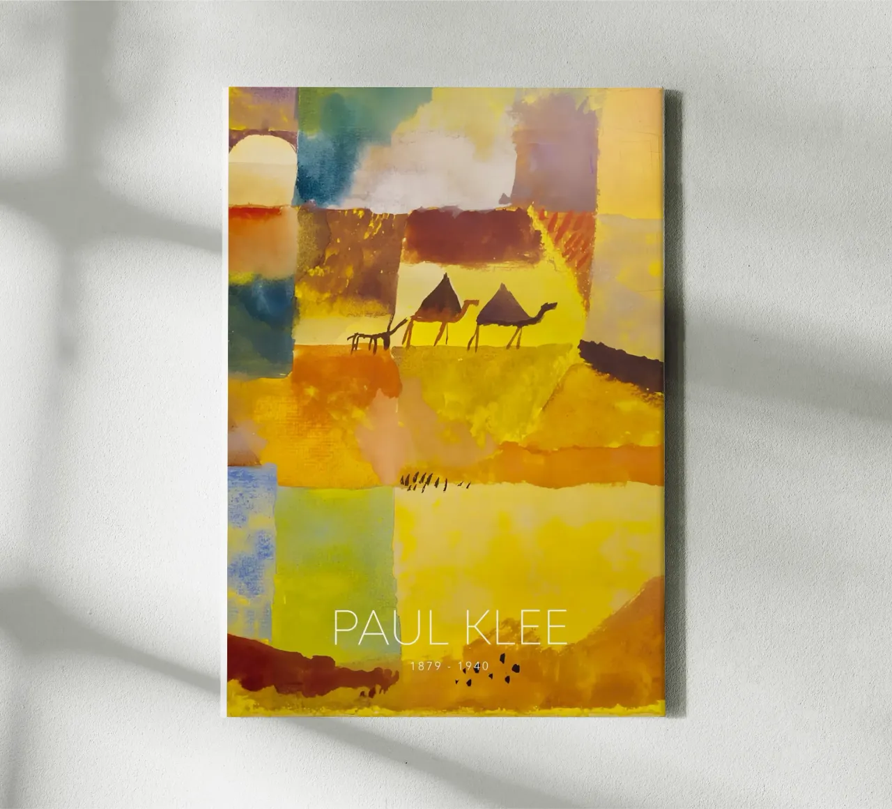 Paul Klee Camels Donkey - Abstract Desert Art Print canvas by NorwesClub