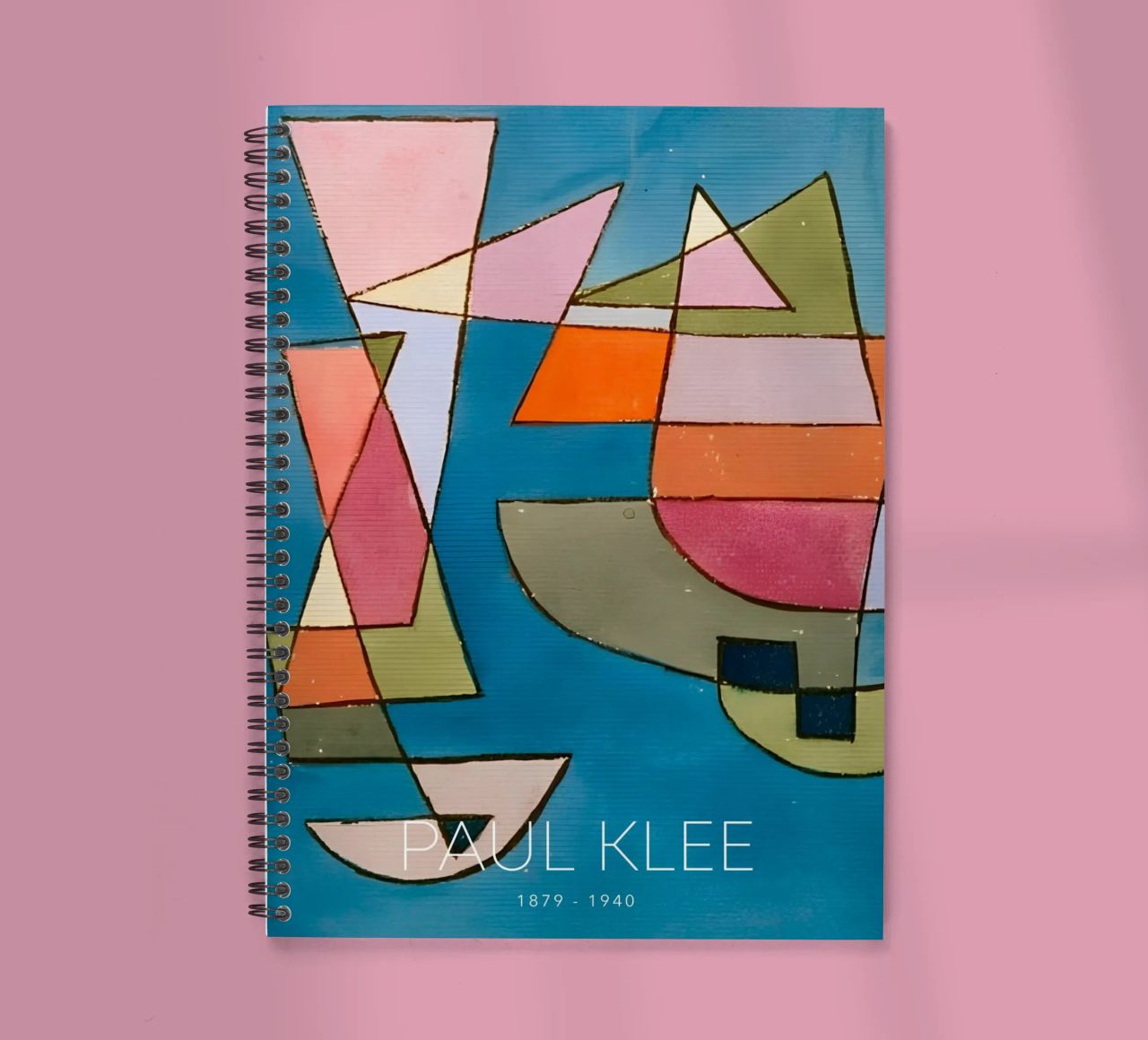 Paul Klee Sailing Boats - Abstract Bauhaus Print spiral notebook by NorwesClub