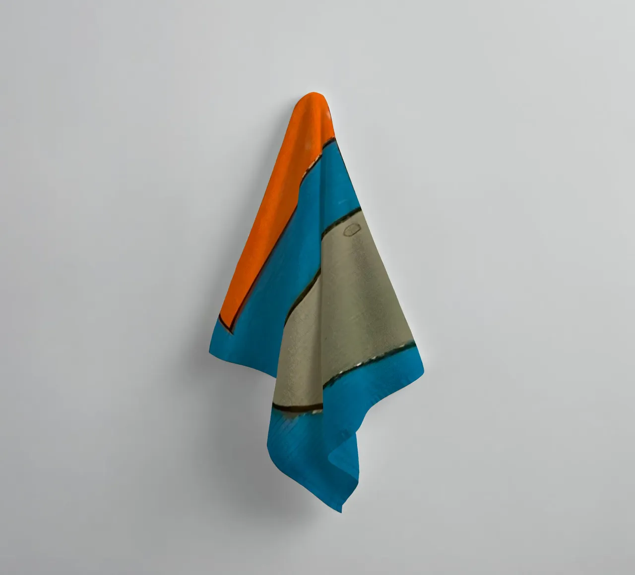 Paul Klee Zeilboten - Abstracte Bauhaus Print badhanddoek van NorwesClub