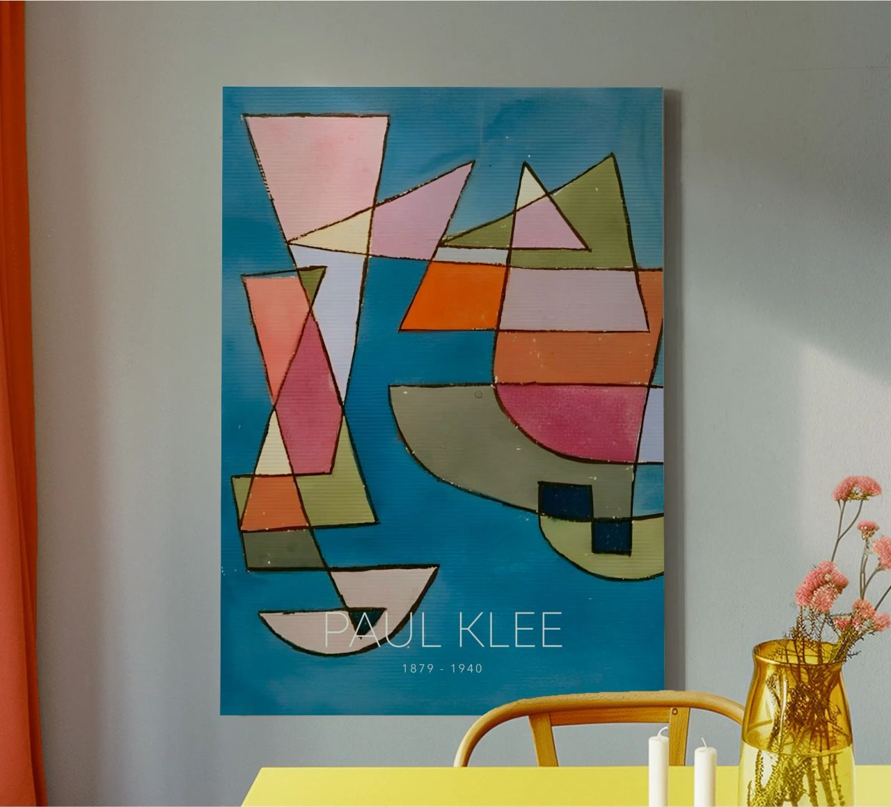 Paul Klee Sailing Boats - Abstract Bauhaus Print canvas by NorwesClub