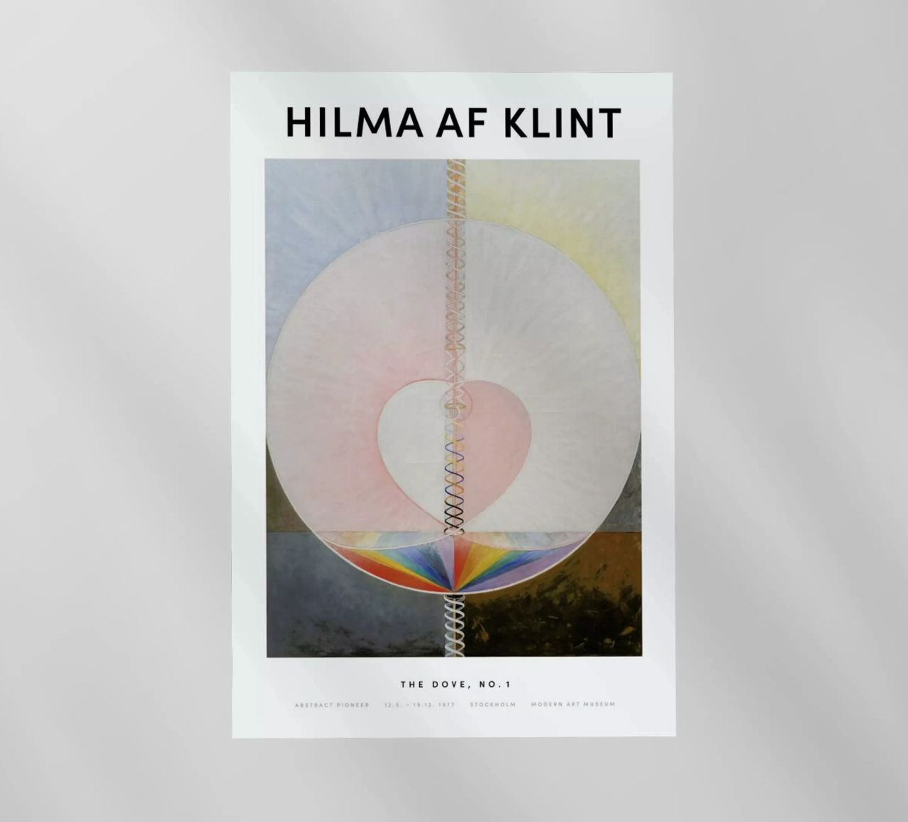 Hilma af Klint - The Dove, No. 1 II pellicola backlit da Vintage by JUNIQE