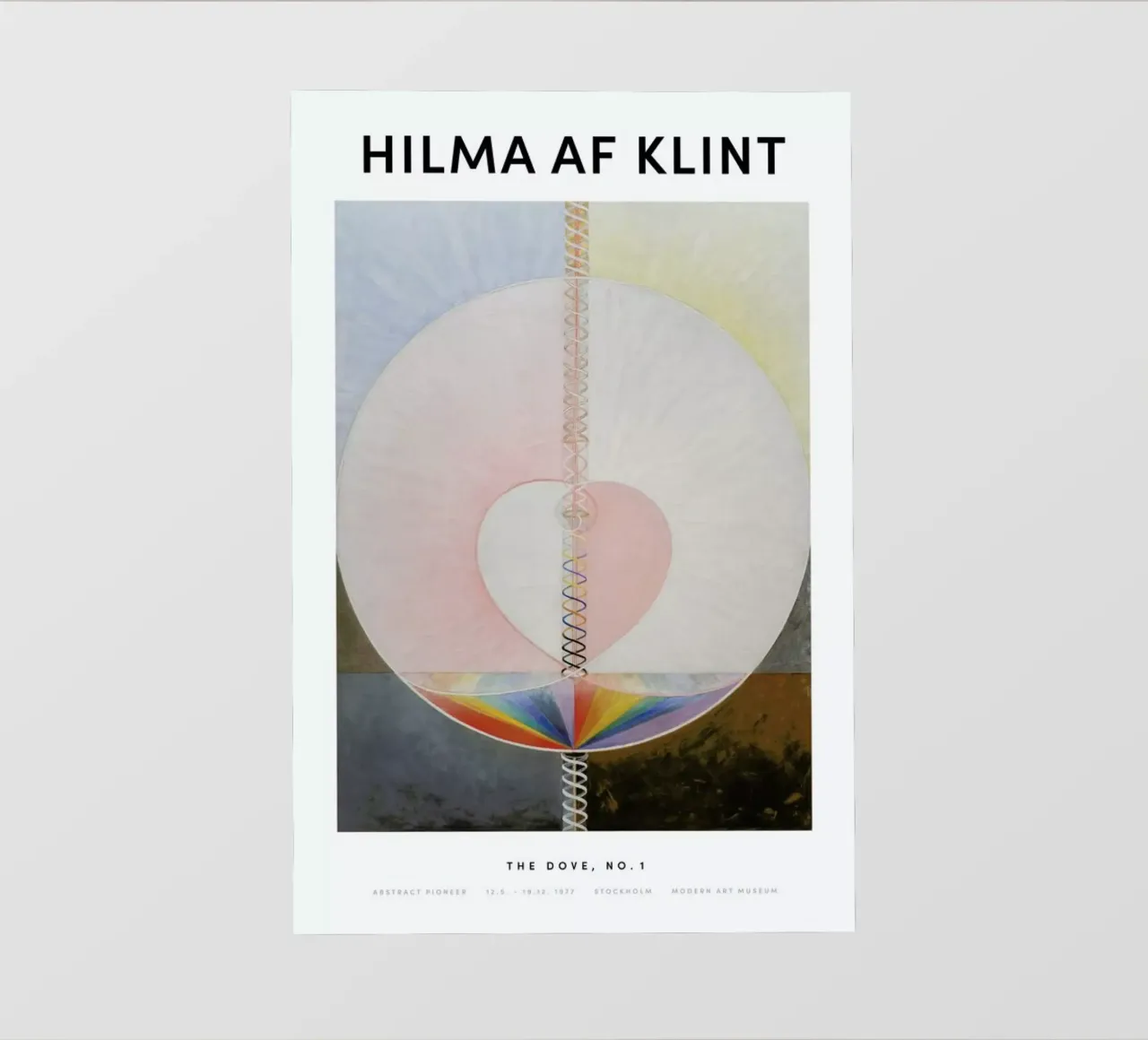 Hilma af Klint - The Dove, No. 1 II pellicola backlit da Vintage by JUNIQE