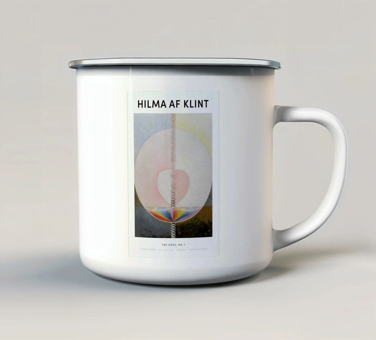 Hilma af Klint - The Dove, No. 1 II tazza in smalto da Vintage by JUNIQE
