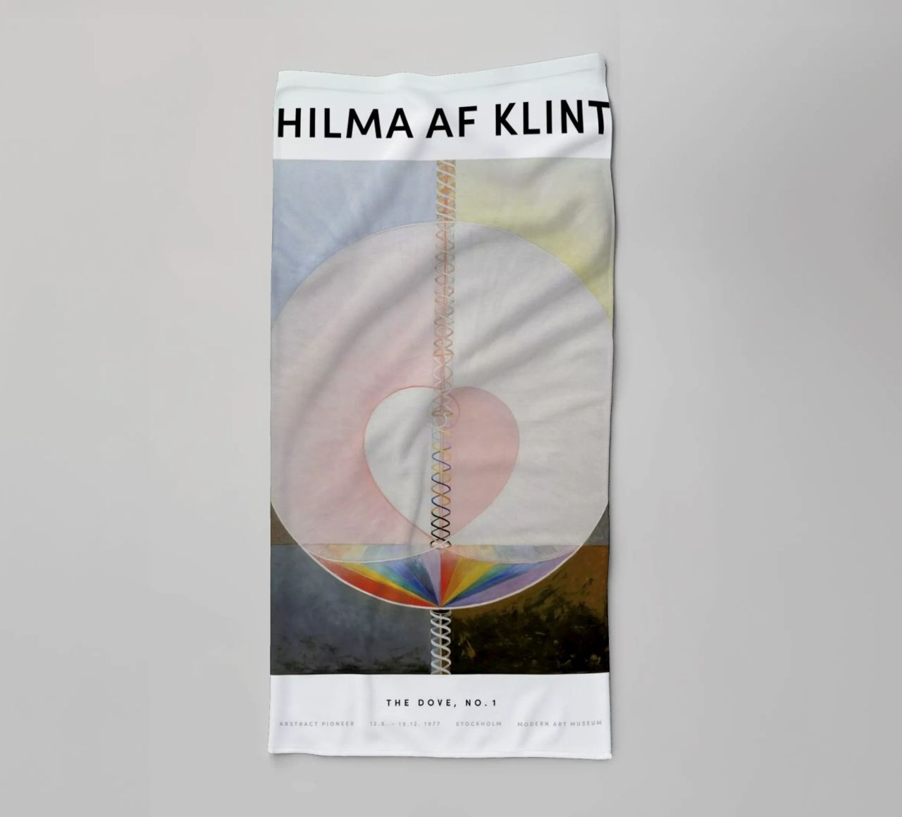 Hilma af Klint - The Dove, No. 1 II asciugamano da bagno da Vintage by JUNIQE