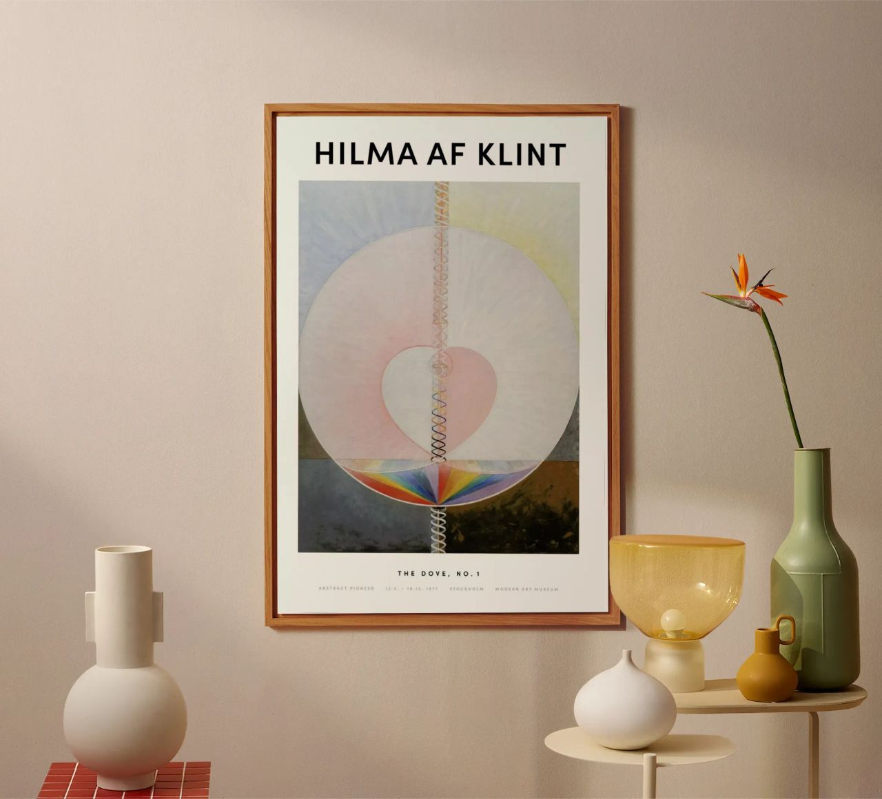 Hilma af Klint - The Dove, No. 1 II alluminio dibond da Vintage by JUNIQE