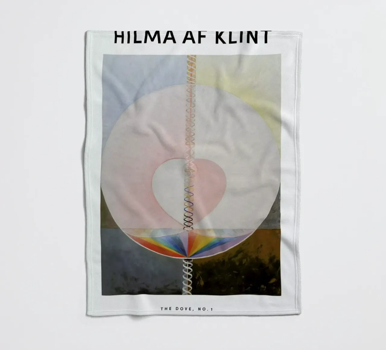 Hilma af Klint - The Dove, No. 1 II manta de franela de Vintage by JUNIQE