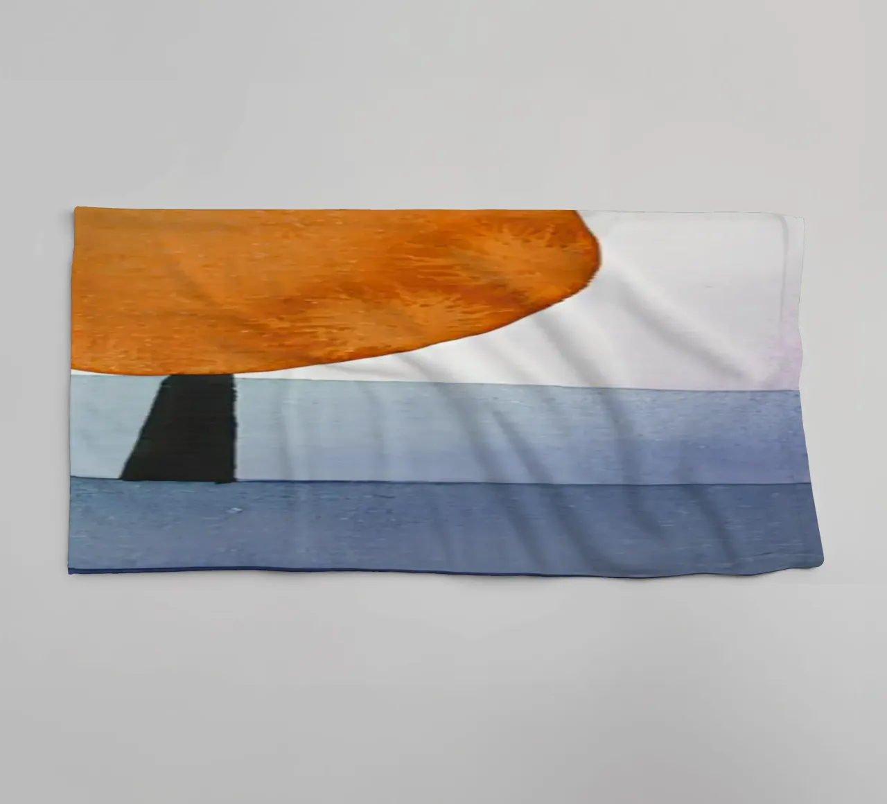 Paul Klee Orange Circle - Bauhaus Abstract Print towel by NorwesClub