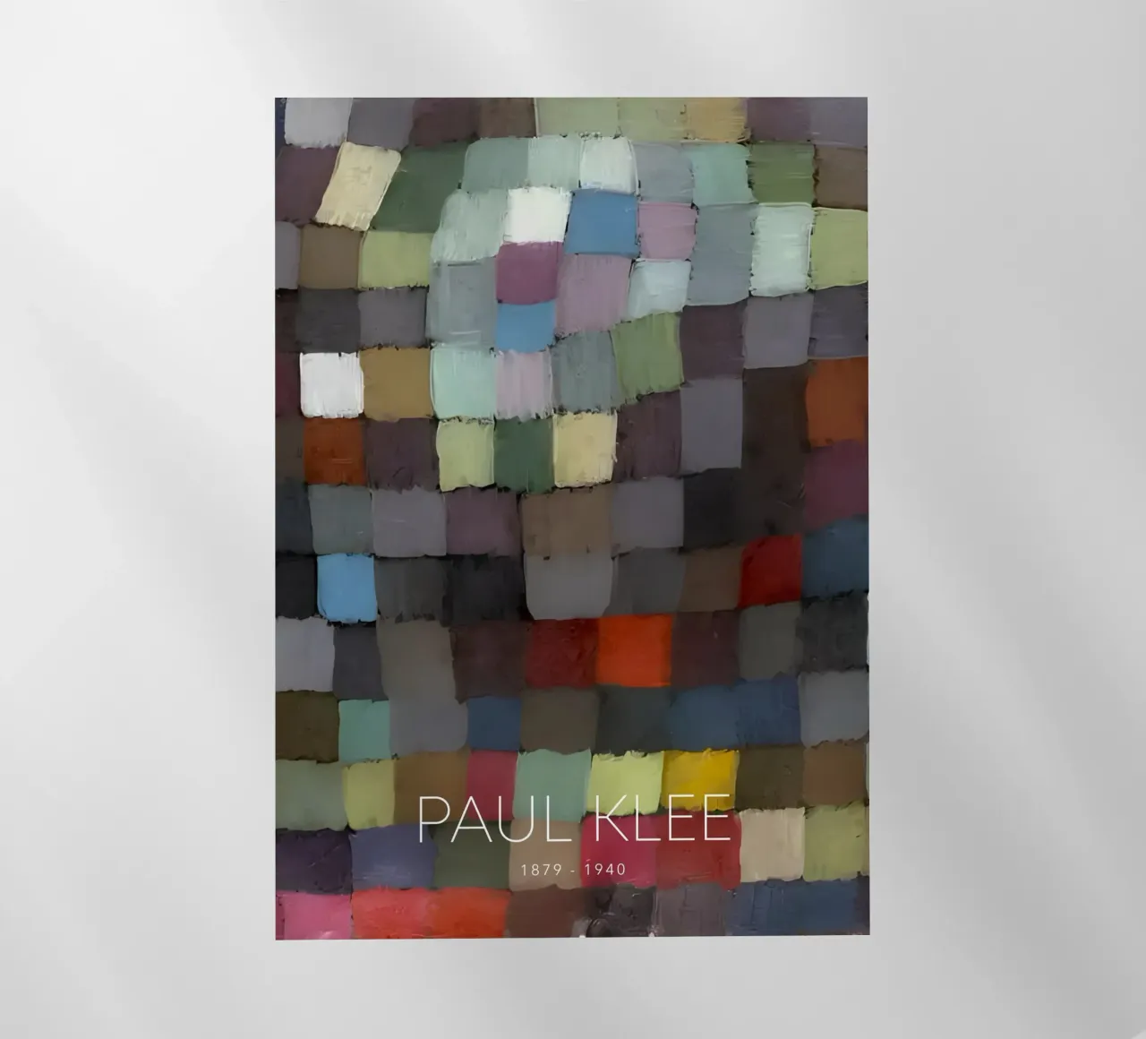 Paul Klee Muted Color Grid - Bauhaus Abstract backlit film by NorwesClub