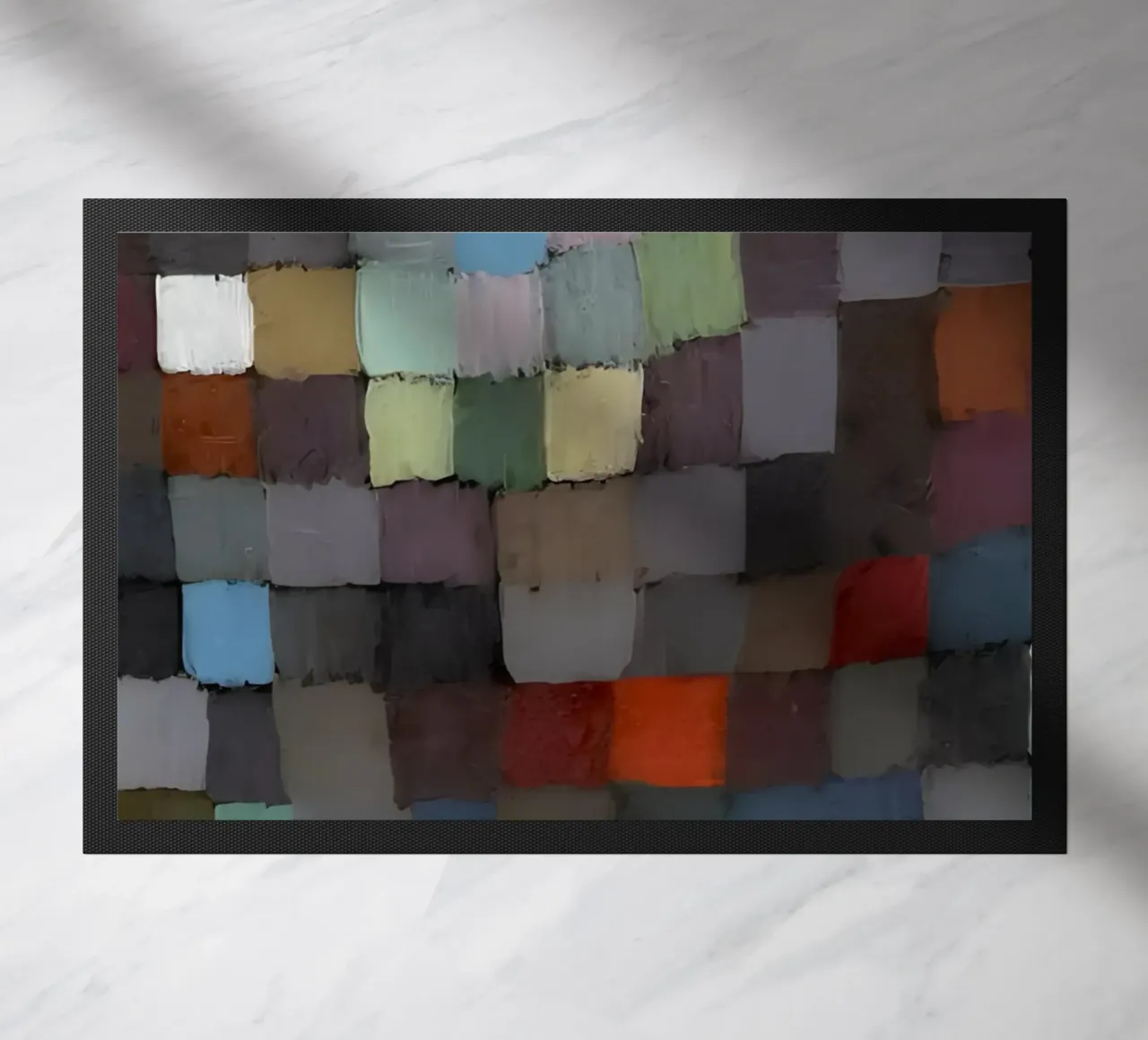 Paul Klee Muted Color Grid - Bauhaus Abstract doormat by NorwesClub