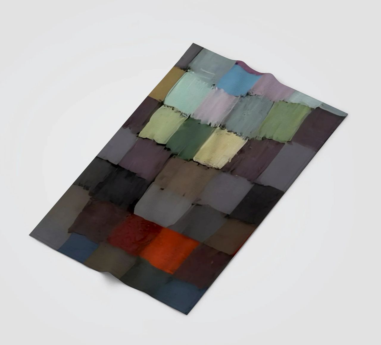 Griglia di colori tenui di Paul Klee - Bauhaus astratto coperta in pile da NorwesClub