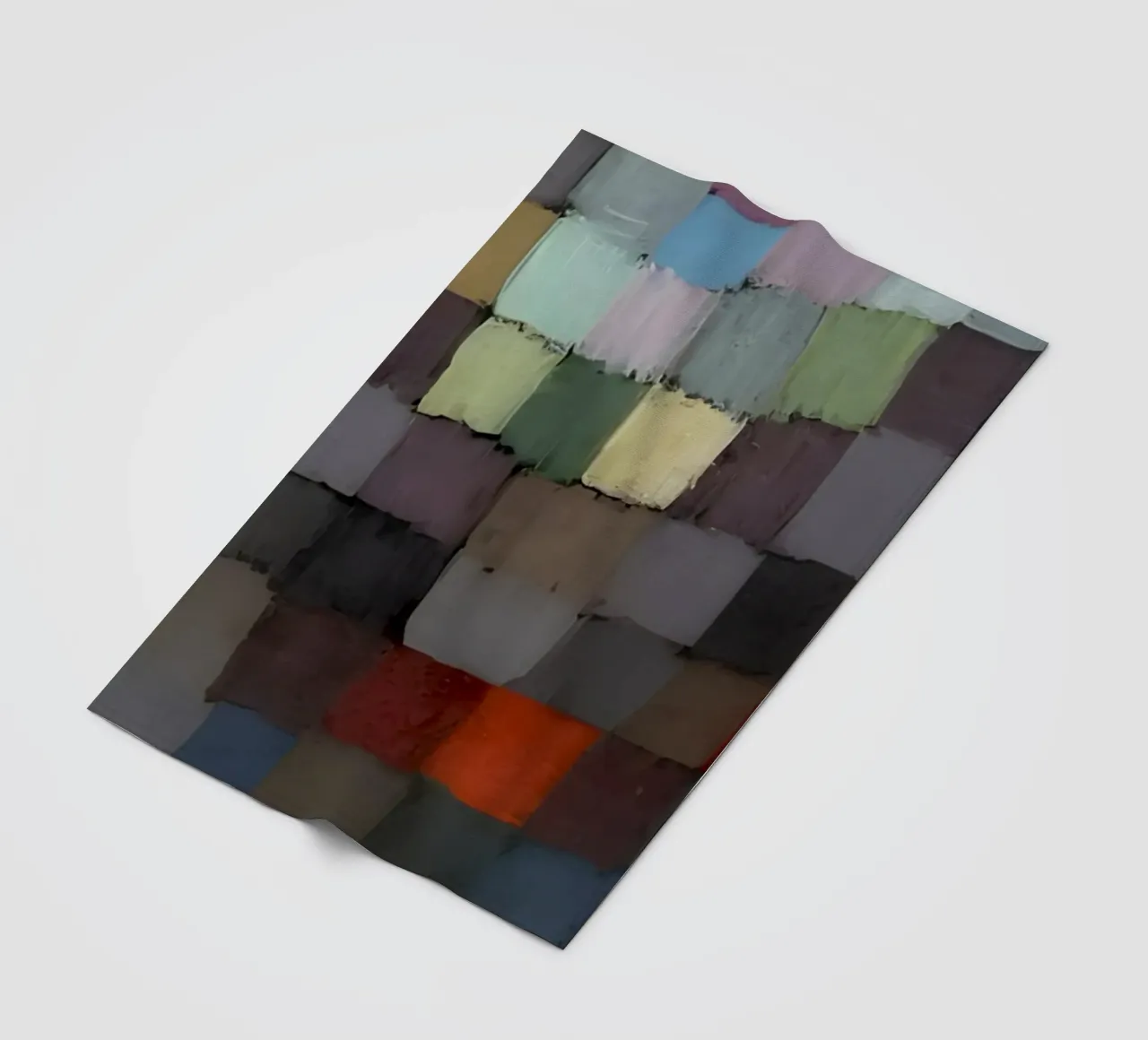 Griglia di colori tenui di Paul Klee - Bauhaus astratto coperta in pile da NorwesClub