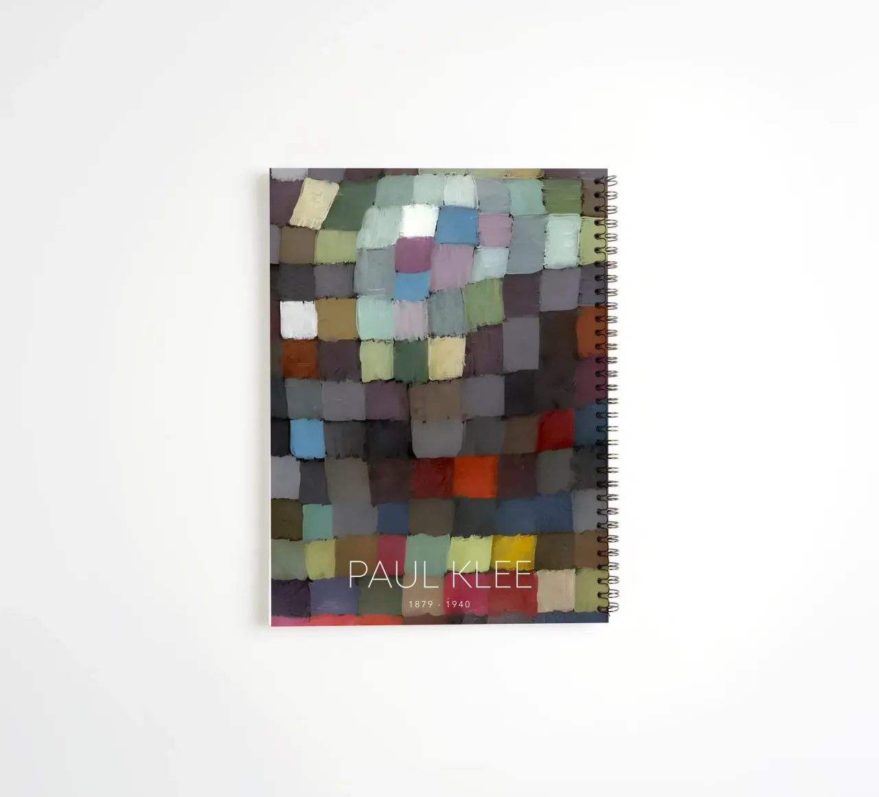 Paul Klee Muted Color Grid - Bauhaus Abstract spiral notebook by NorwesClub