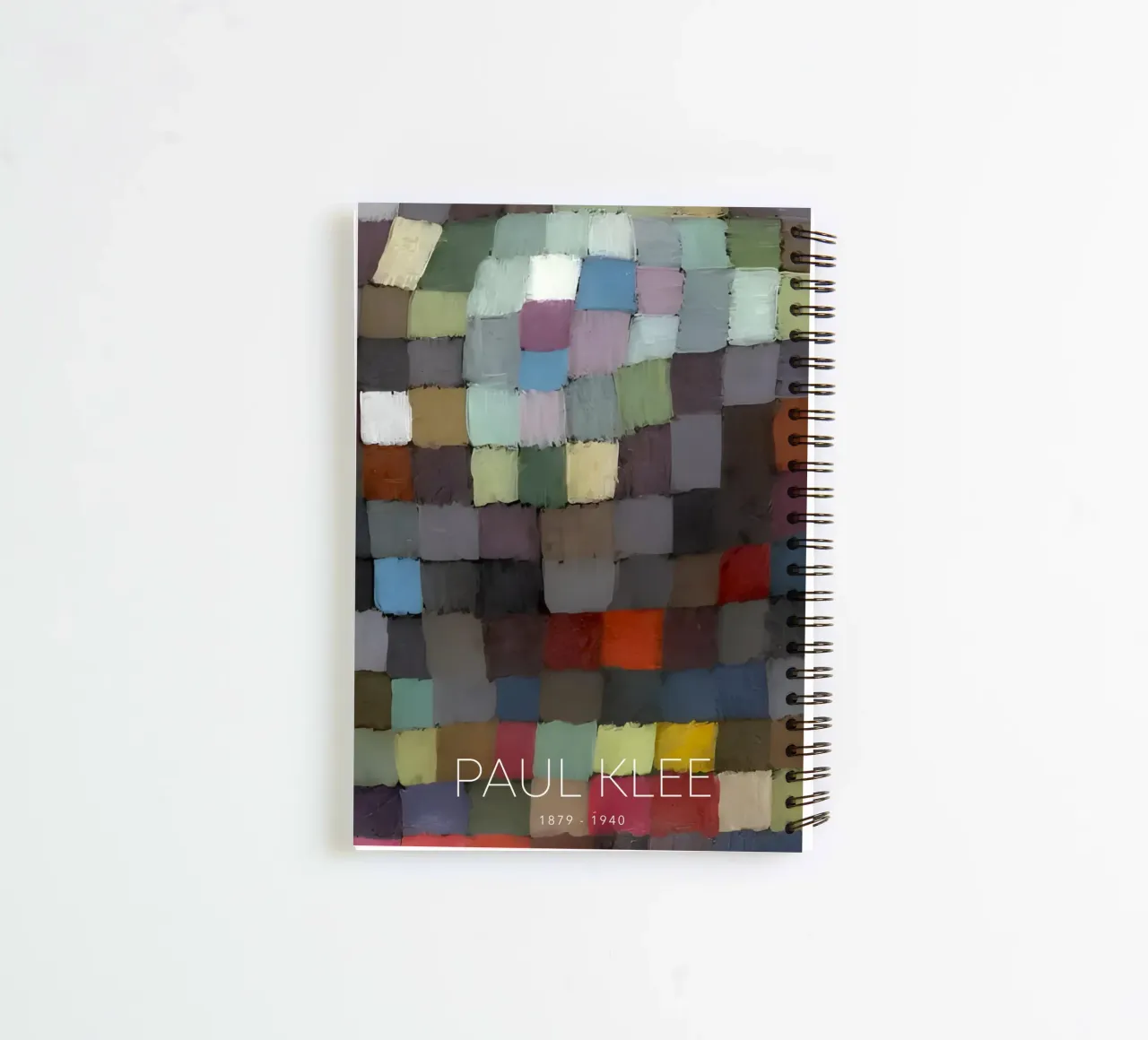 Paul Klee Muted Color Grid - Bauhaus Abstract spiral notebook by NorwesClub