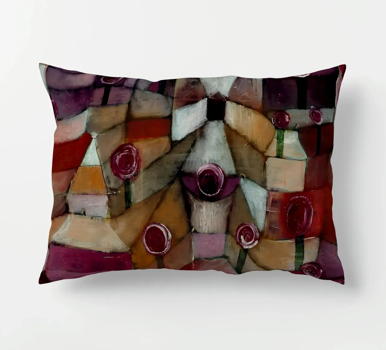 Paul Klee Rose Garden - Abstract Bauhaus Print Kissen von NorwesClub