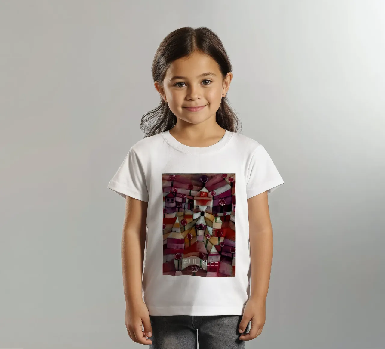 Paul Klee Rose Garden - Abstract Bauhaus Print t-shirt enfant de NorwesClub