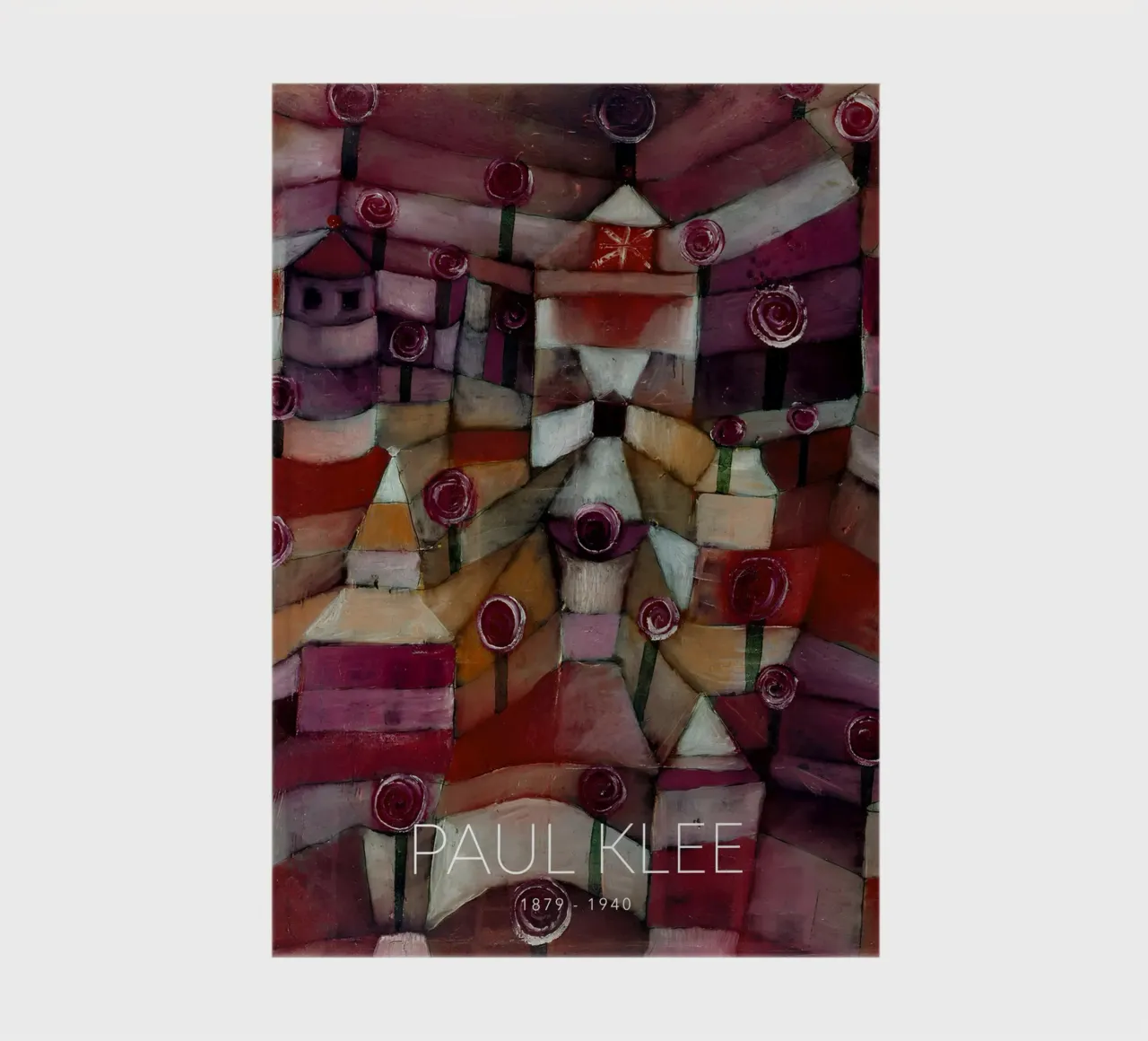 Paul Klee Rose Garden - Abstract Bauhaus Print Notizbuch von NorwesClub