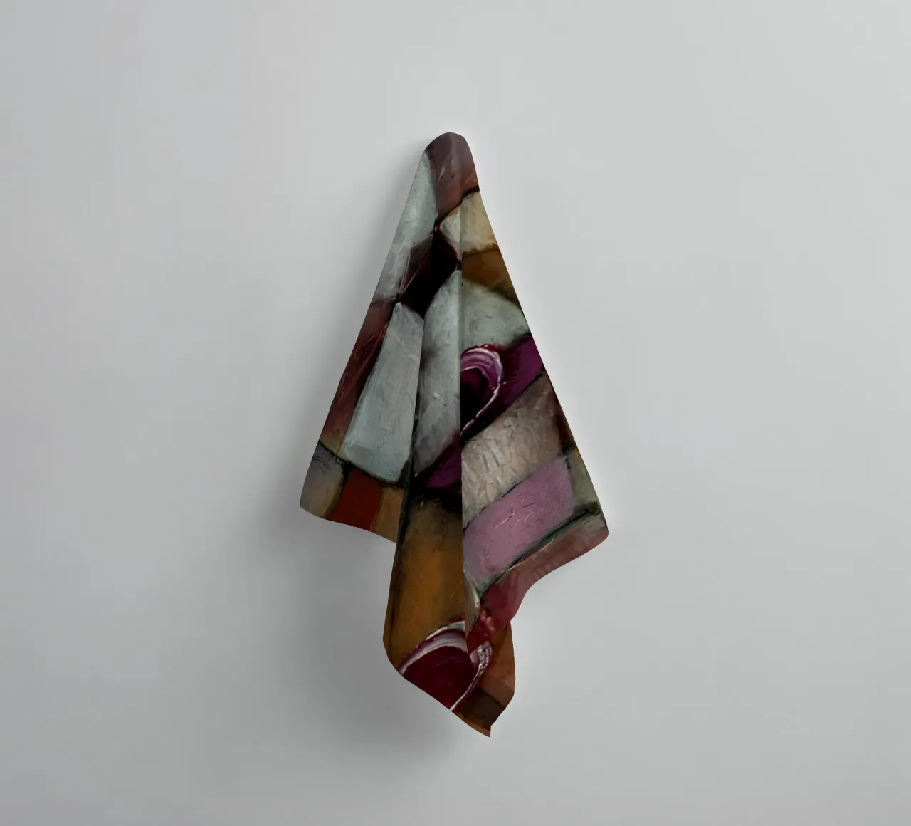 Paul Klee rozentuin - abstracte Bauhaus print badhanddoek van NorwesClub