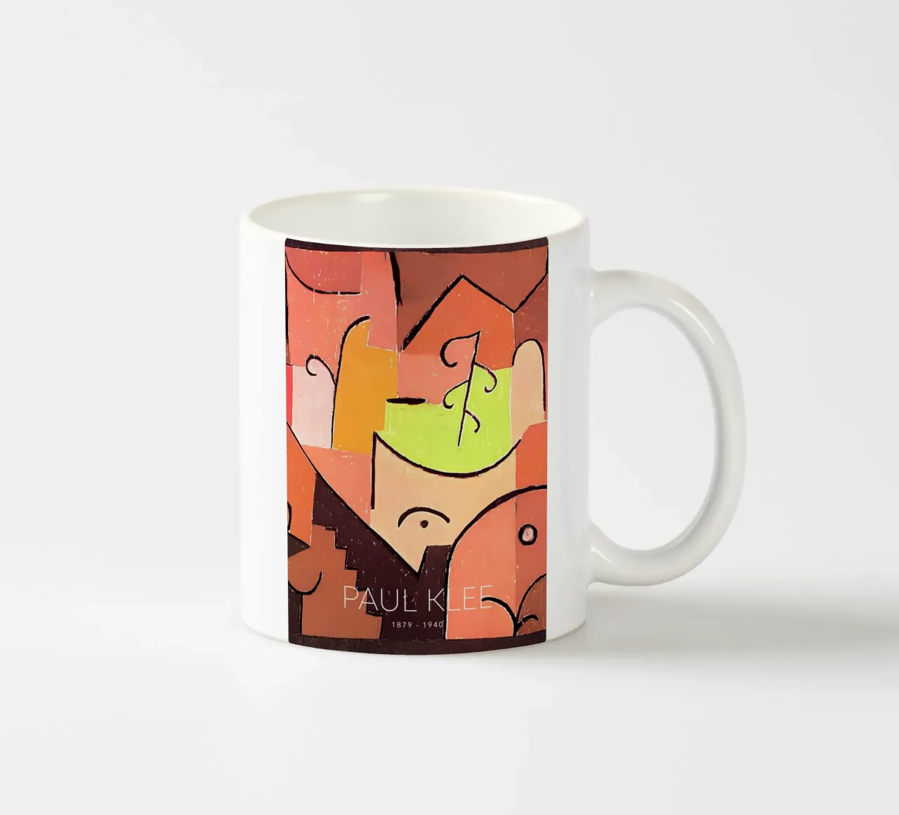 Paul Klee Ancient Sound - Abstract Bauhaus Art ceramic mug by NorwesClub