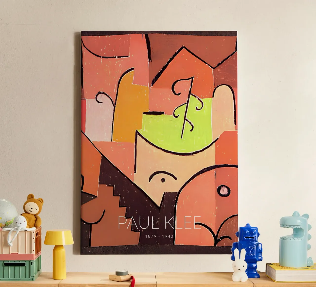 Paul Klee Ancient Sound - Abstract Bauhaus Art canvas by NorwesClub