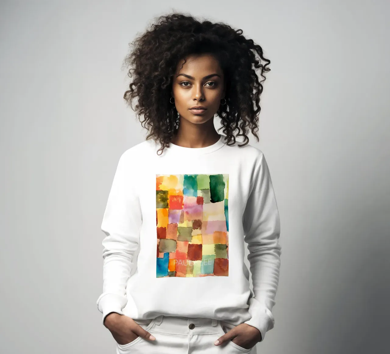 Paul Klee Color Grid 1914 - Abstract Art Print sweatshirt by NorwesClub