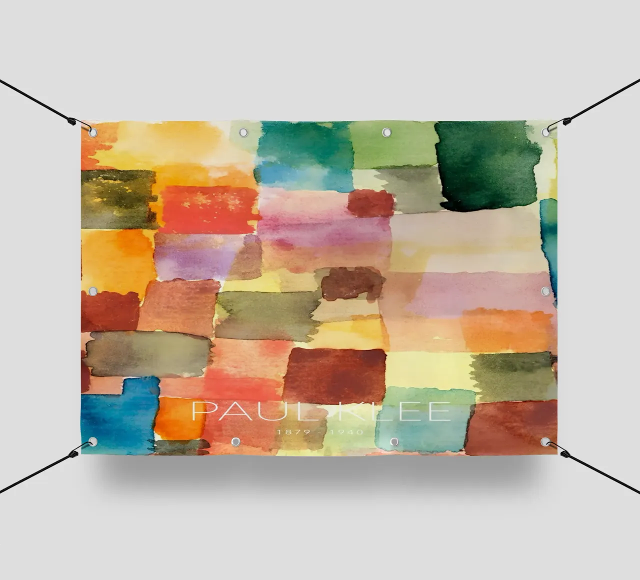 Paul Klee Color Grid 1914 - Abstract Art Print pvc cover by NorwesClub
