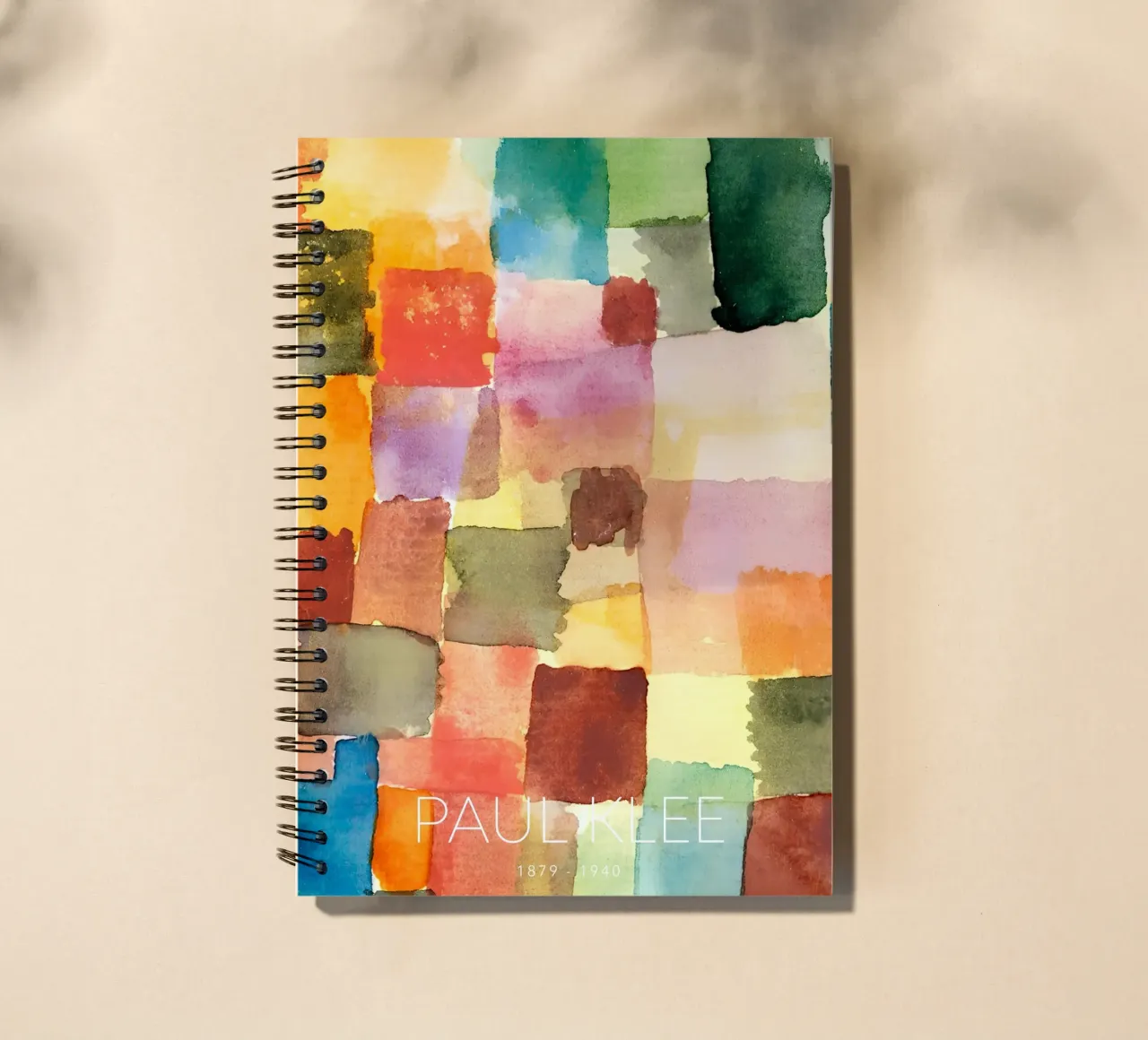 Paul Klee Color Grid 1914 - Abstract Art Print spiral notebook by NorwesClub