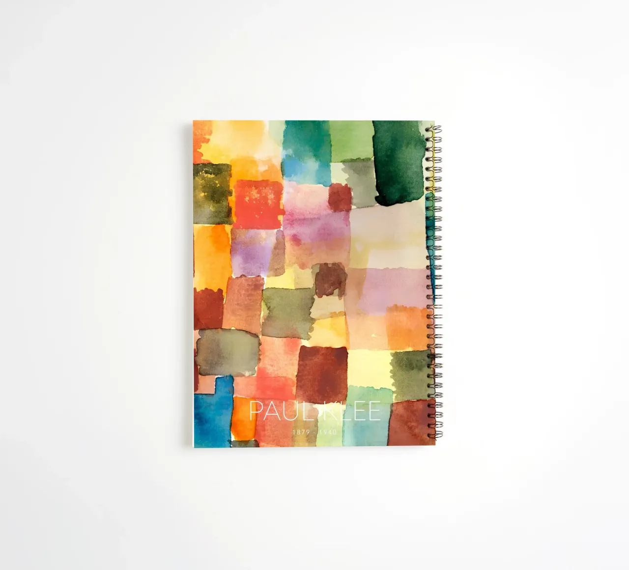 Paul Klee Color Grid 1914 - Abstract Art Print spiral notebook by NorwesClub