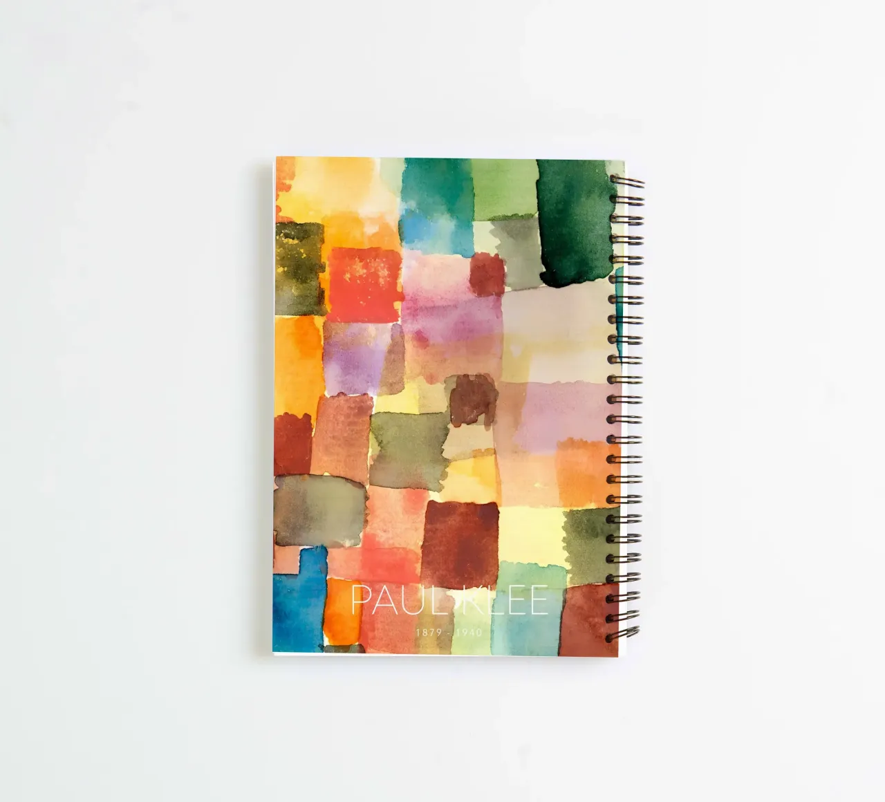 Paul Klee Color Grid 1914 - Abstract Art Print spiral notebook by NorwesClub