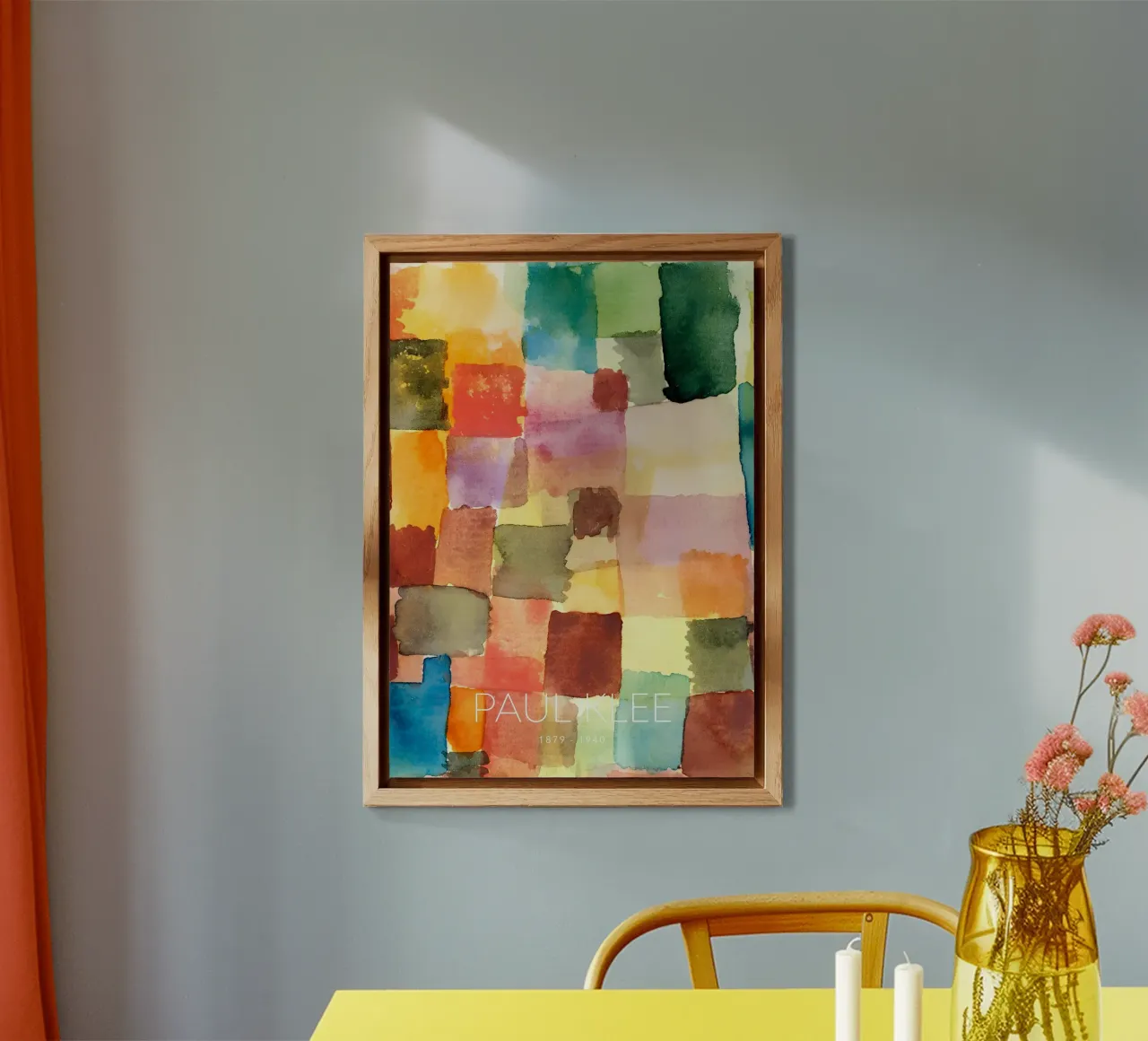 Paul Klee Color Grid 1914 - Abstract Art Print alu-dibond by NorwesClub