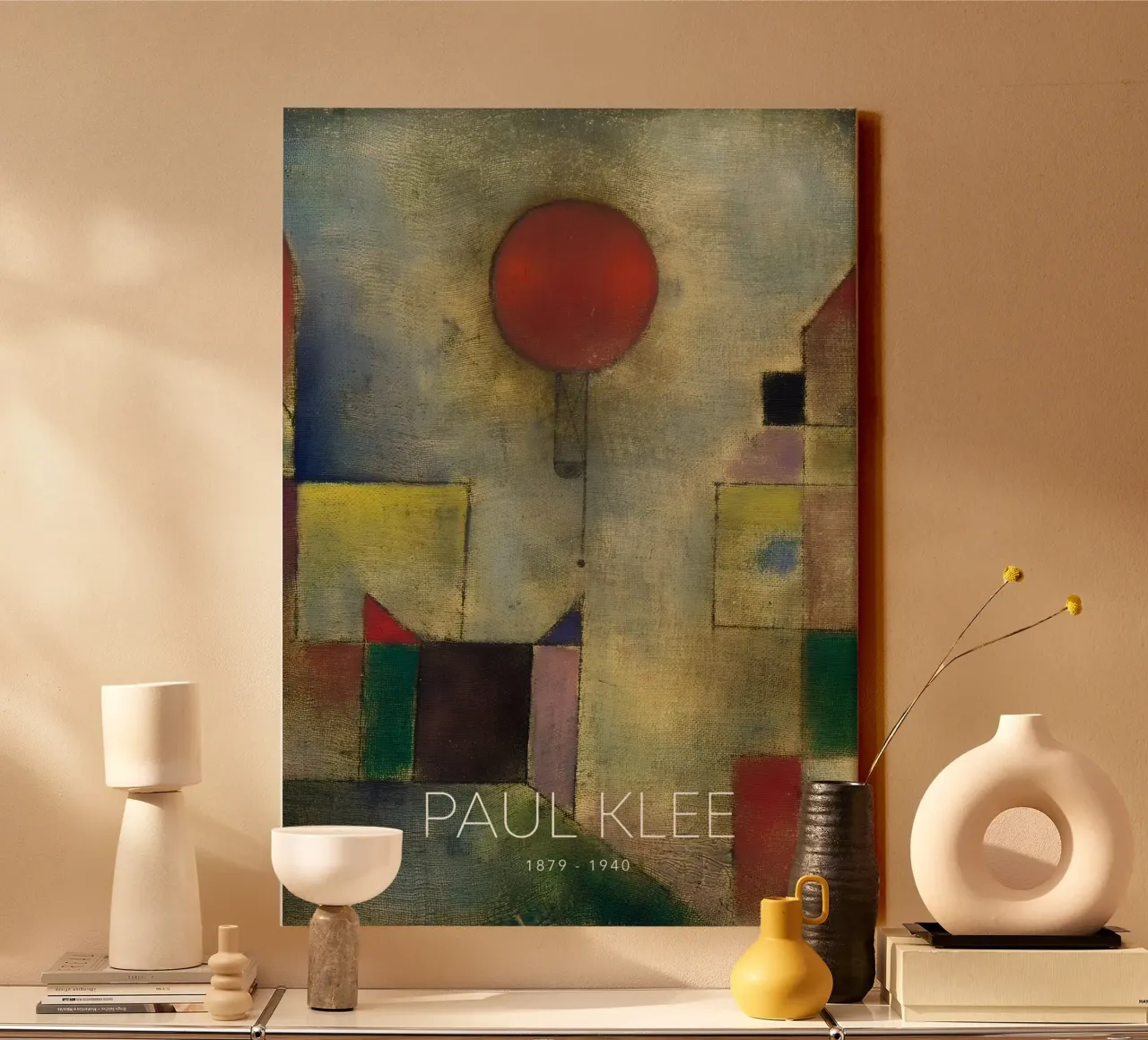 Paul Klee abstracte compositie - Bauhaus-kunst canvas van NorwesClub