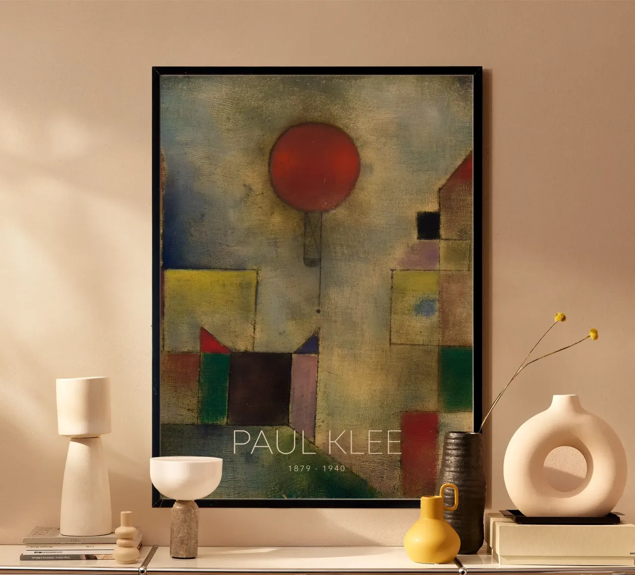Paul Klee abstracte compositie - Bauhaus-kunst hahnemühle van NorwesClub