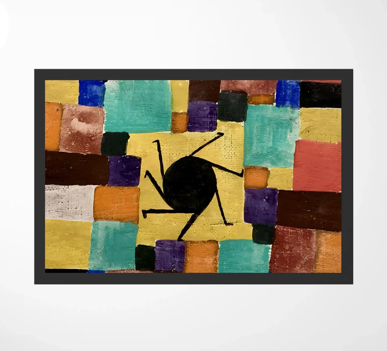 Vortice astratto di Paul Klee - Griglia di colori Bauhaus zerbino da NorwesClub