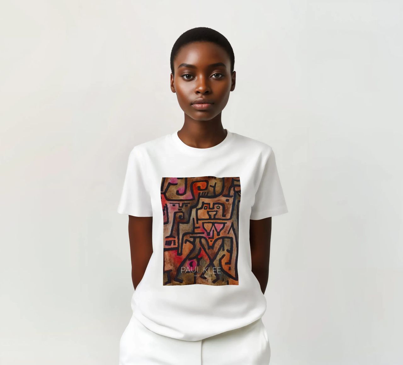 Paul Klee Interlocking Forms - Abstract Bauhaus t-shirt by NorwesClub