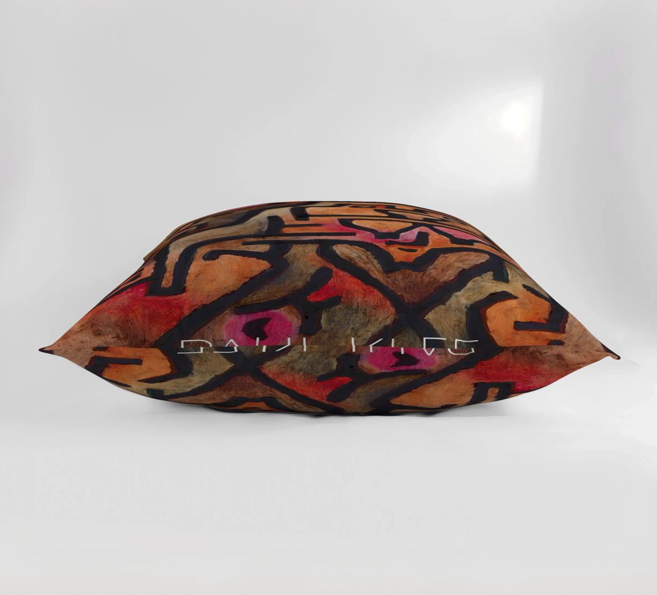 Paul Klee Interlocking Forms - Abstract Bauhaus decorative cushion by NorwesClub
