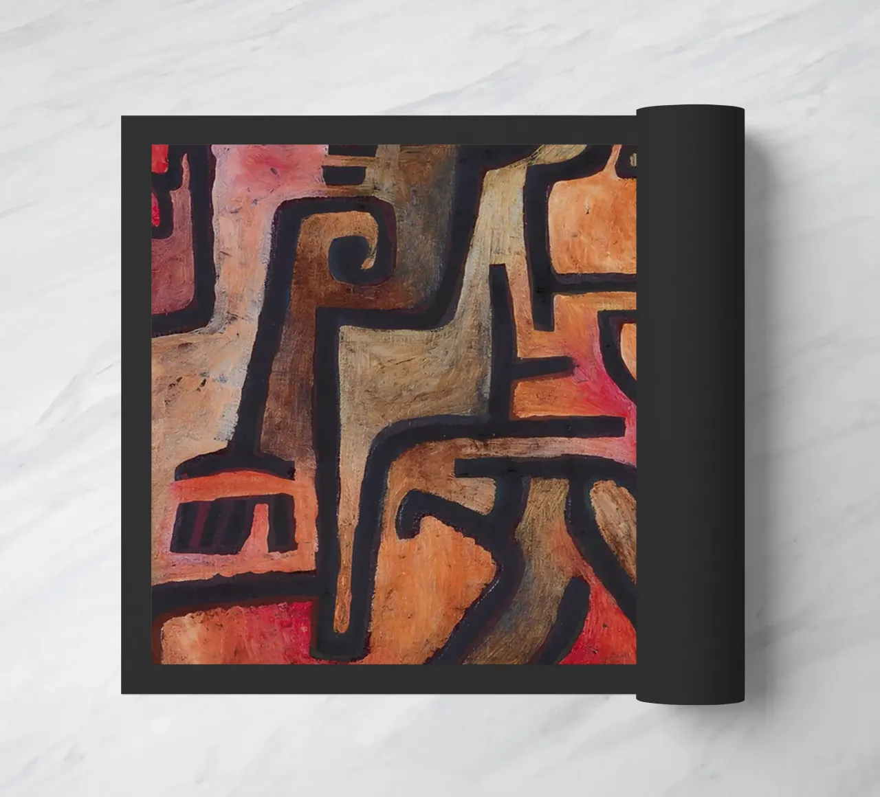 Paul Klee Ineinandergreifende Formen - Abstraktes Bauhaus Fußmatte von NorwesClub