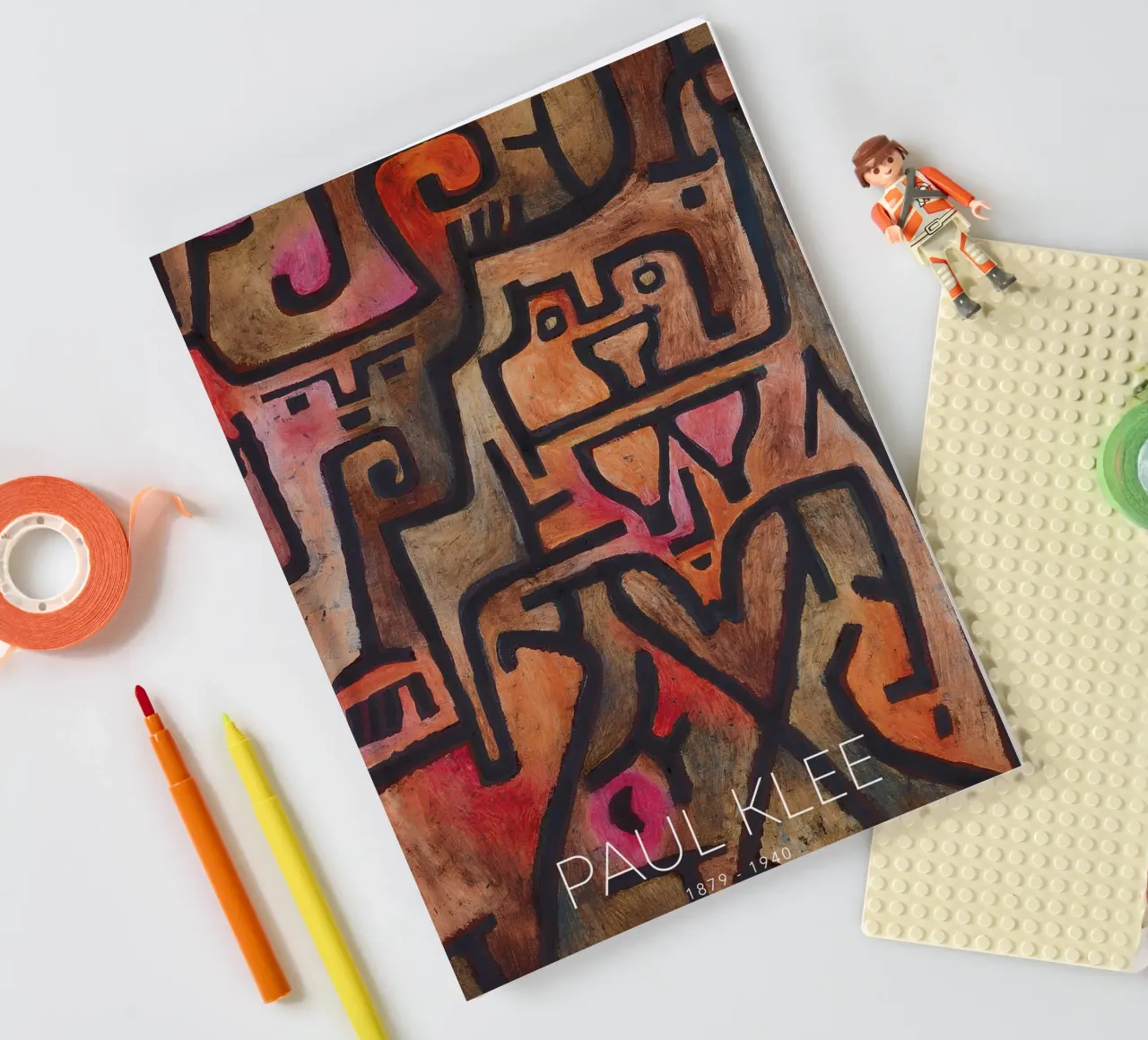 Paul Klee Interlocking Forms - Abstract Bauhaus notebook by NorwesClub
