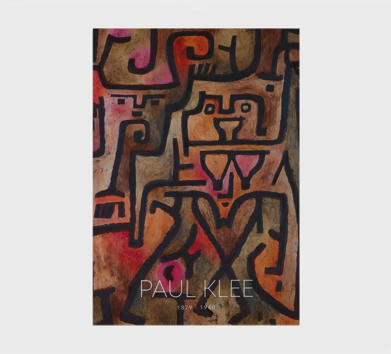 Paul Klee Interlocking Forms - Abstract Bauhaus notebook by NorwesClub