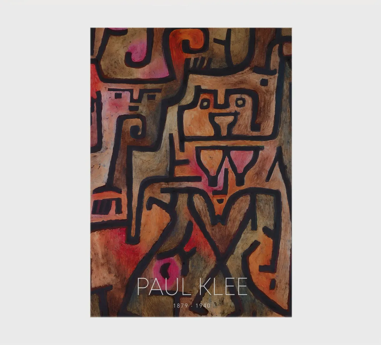 Paul Klee Formes imbriquées - Abstrait Bauhaus carnet de notes de NorwesClub